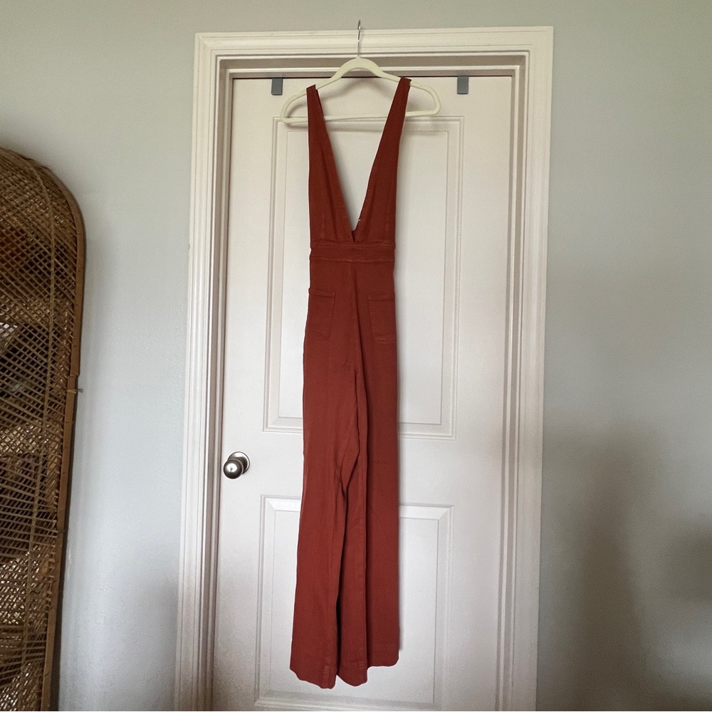 Rust colored jumpsuit